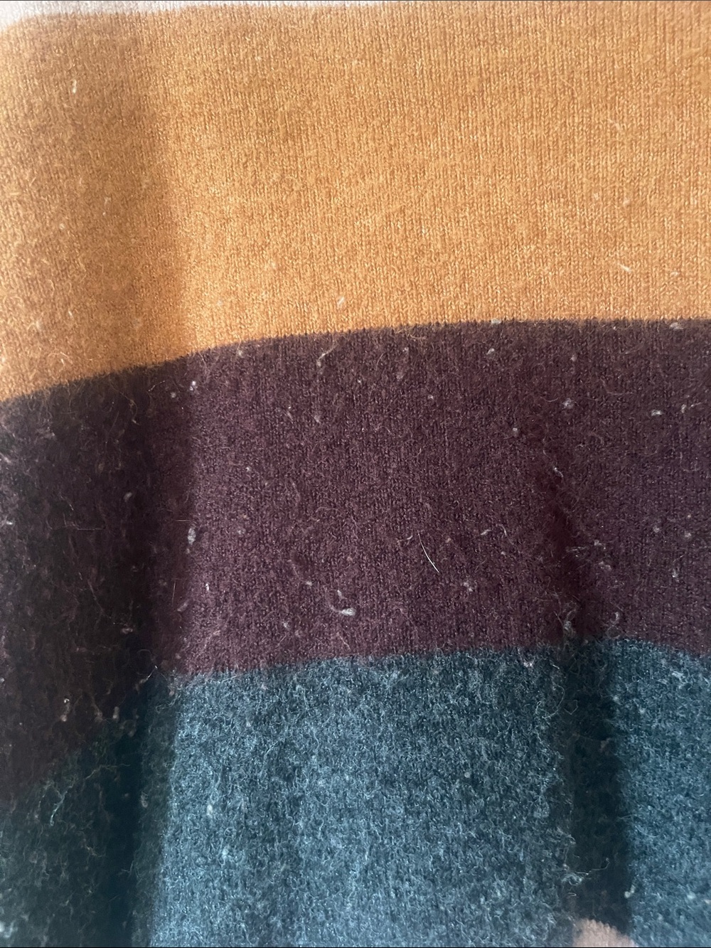 Express Striped Cowl Neck Sweater - Pink, Brown, Burgundy, Charcoal - Picture 3 of 3